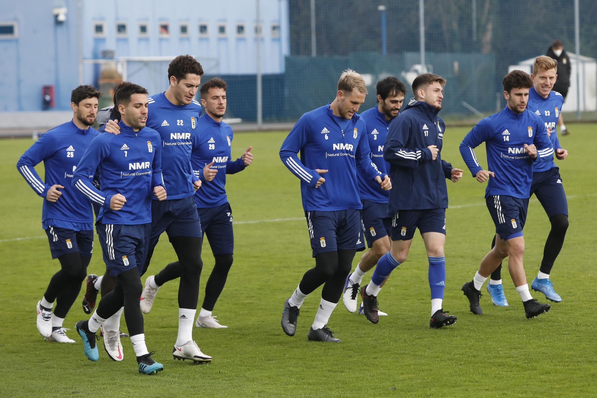 El entrenamiento del Oviedo