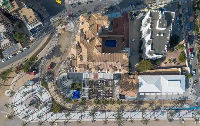 Las obras que se han iniciado en el Paseo de las Estrellas de l'Alfàs del Pi
