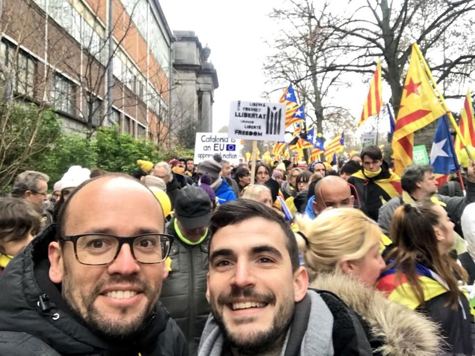 Manifestació independentista a Brussel·les