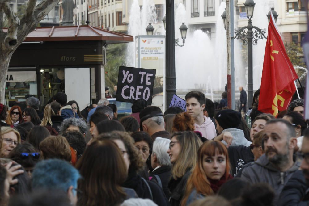 Protesta en València contra la "justicia machista"