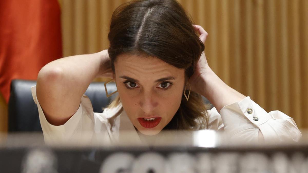 La ministra de Igualdad, Irene Montero, en el Congreso de los Diputados.