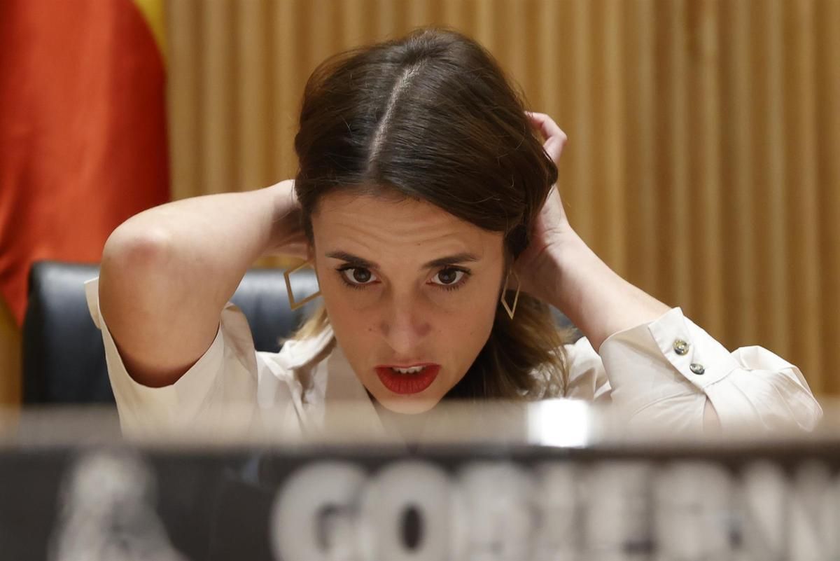 La ministra de Igualdad, Irene Montero, en el Congreso de los Diputados.