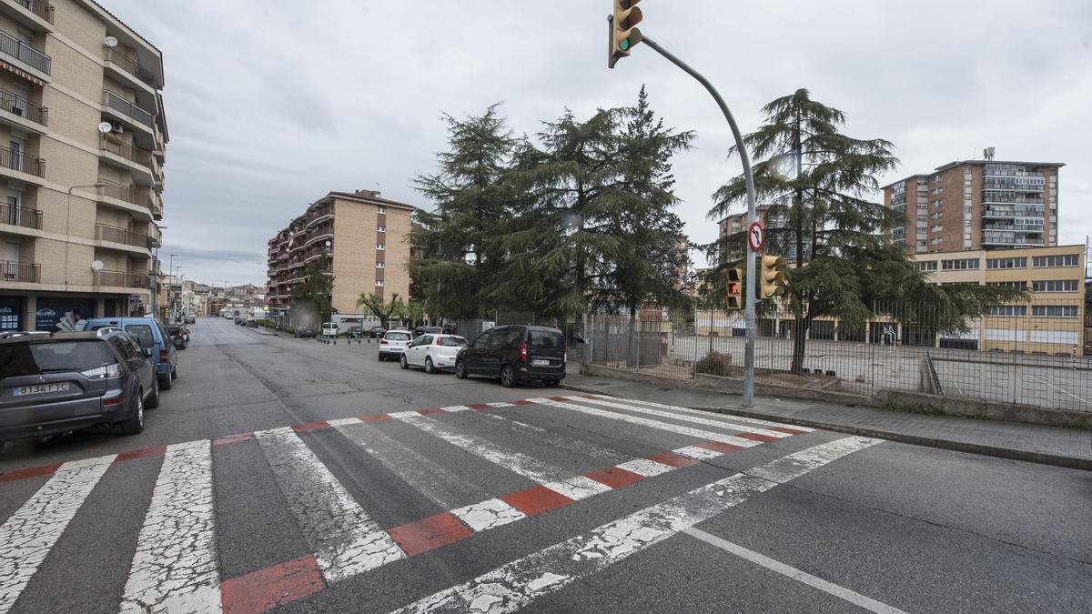 Imatge d&#039;arxiu del carrer Sant Cristòfol de Manresa