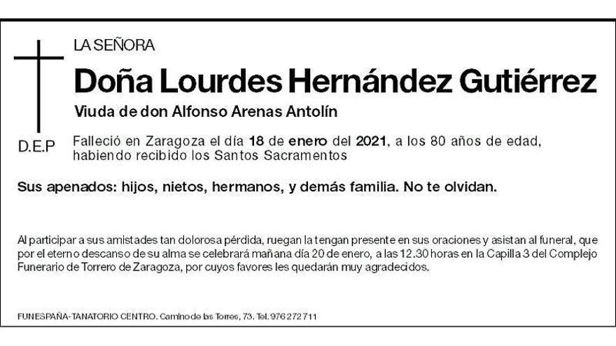 Doña Lourdes Hernández Gutiérrez