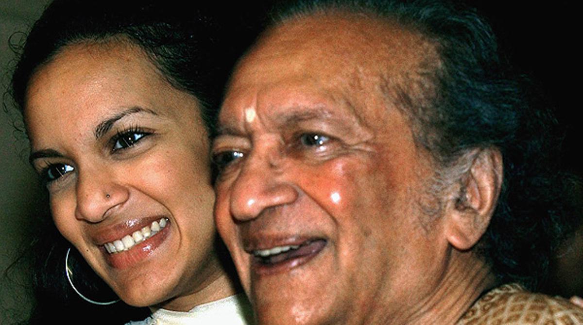 Ravi Shankar amb la seva filla Anoushka.