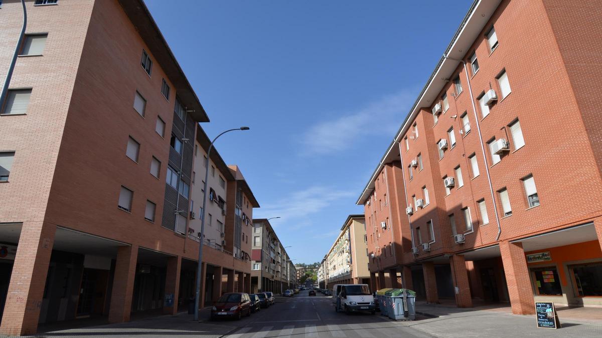 Calle Pedro Romero Mendoza de Cáceres.