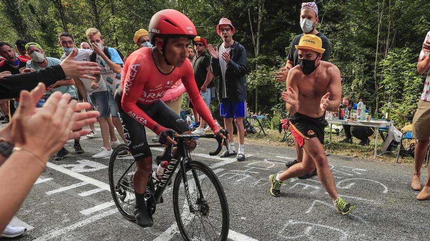 Nairo Quintana, en una etapa del Tour