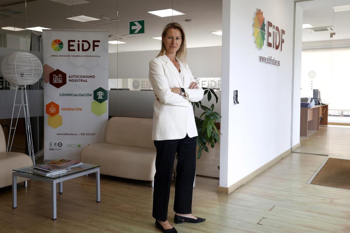 María José Herbón, en las instalaciones de EiDF en Barro.