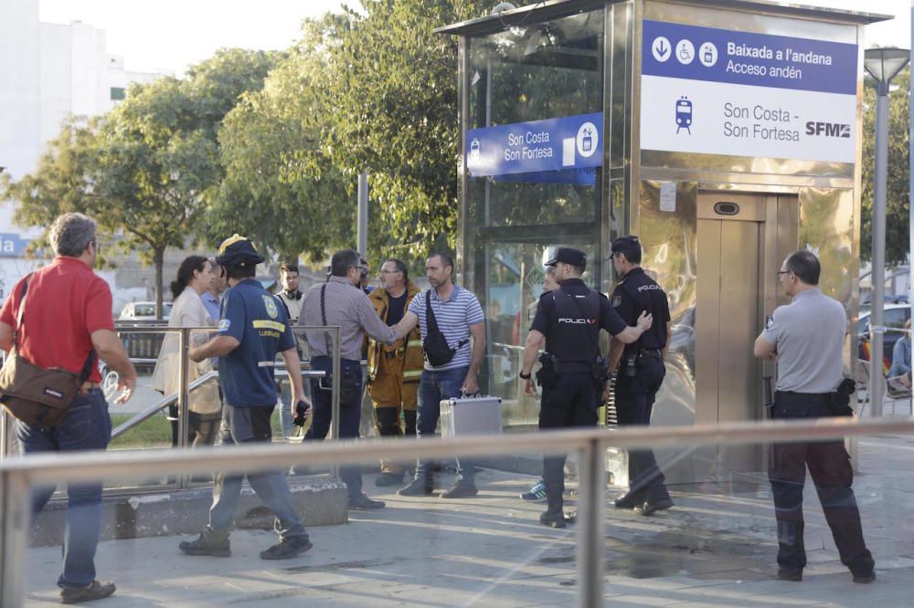 Incendio en el metro de Palma