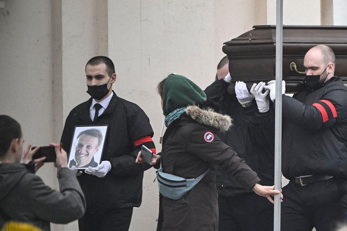 Funeral y ceremonia de despedida del político opositor ruso Alexei Navalny en Moscú