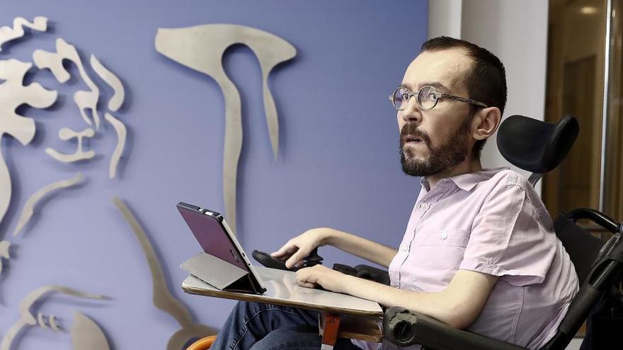 Pablo Echenique, este martes en el Congreso.