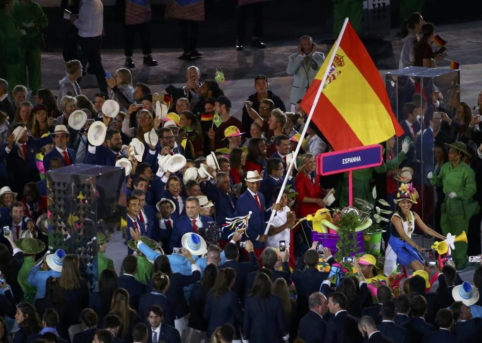 El desfile del equipo español en los Juegos de Río