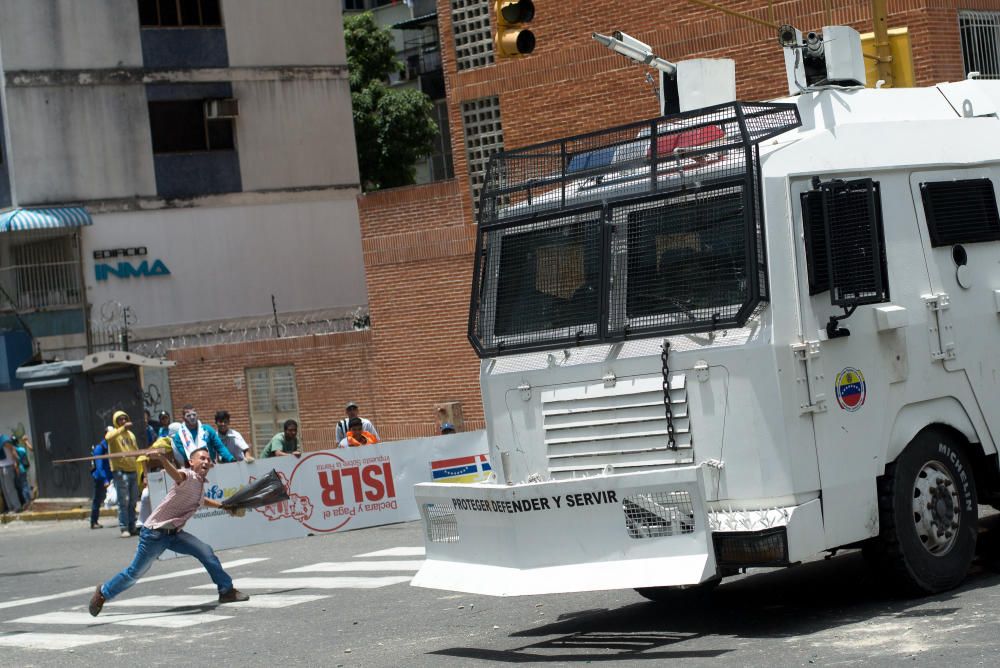 Incidentes en la marcha opositora en Venezuela