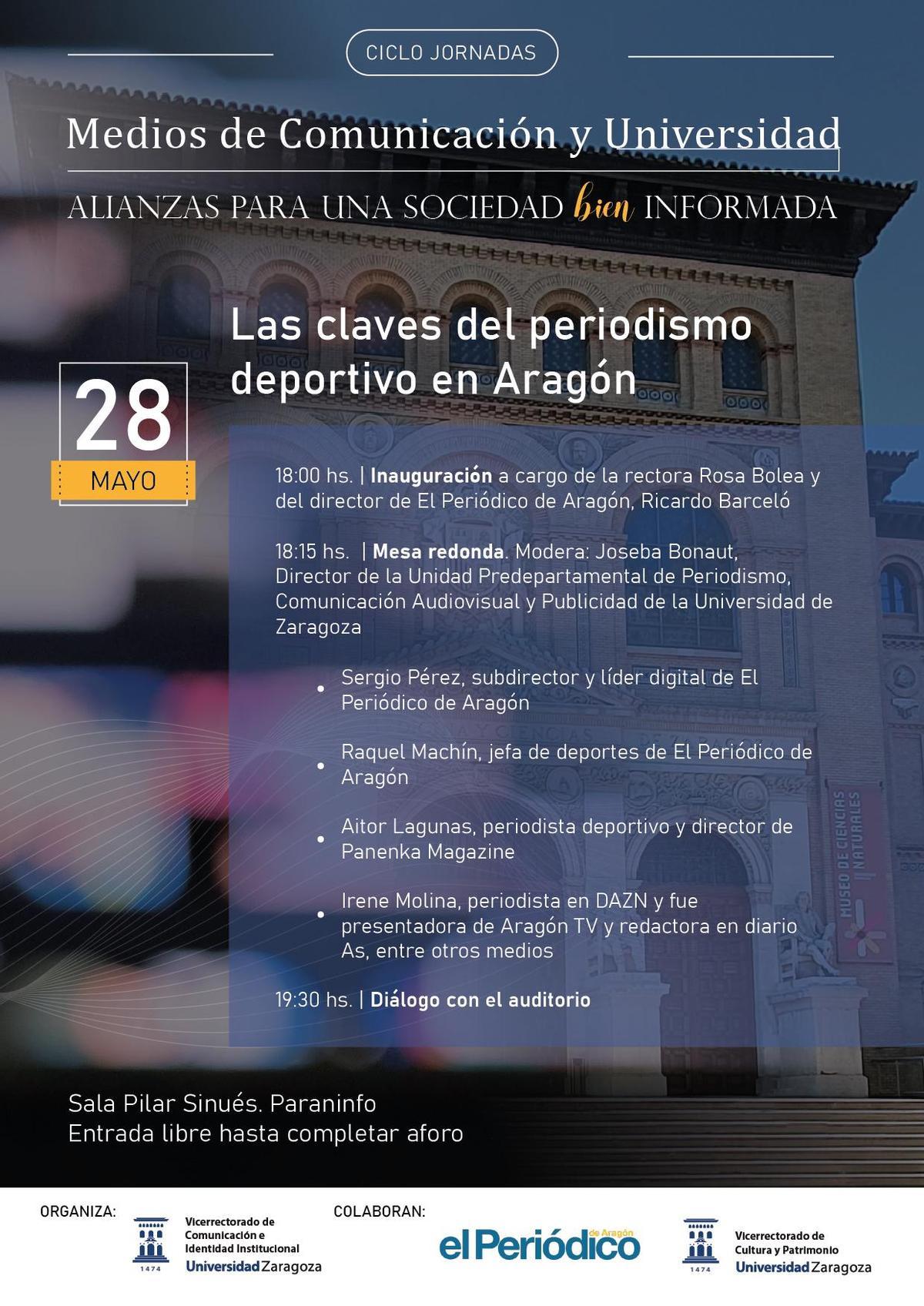 Cartel de la jornada de este jueves.