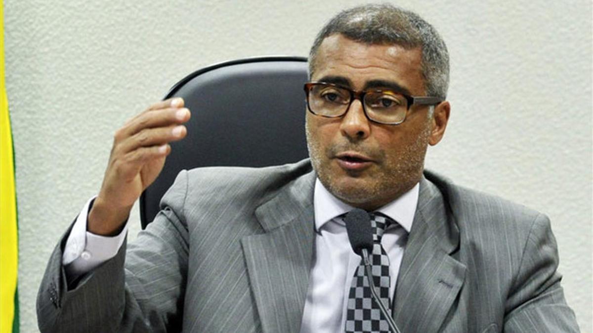 Romario en un acto en Brasilia