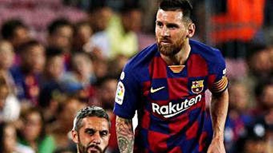 Messi va abandonar el partit, dimarts, per molèsties a l&#039;adductor