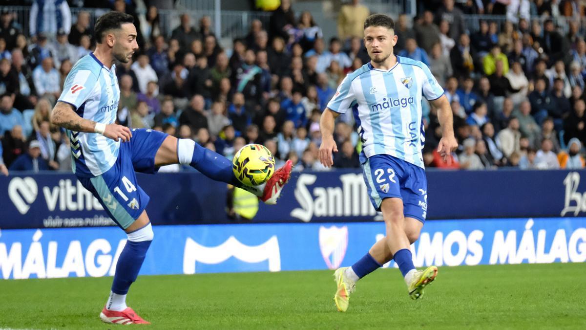 Imagen de la jornada 13 de la Liga Hypermotion que enfrentó al Málaga CF y al Córdoba CF