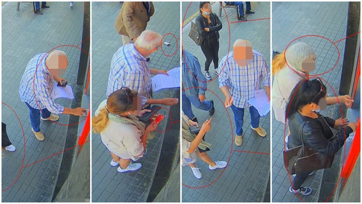 Detinguts tres lladres a Barcelona que robaven a ancians en caixers automàtics
