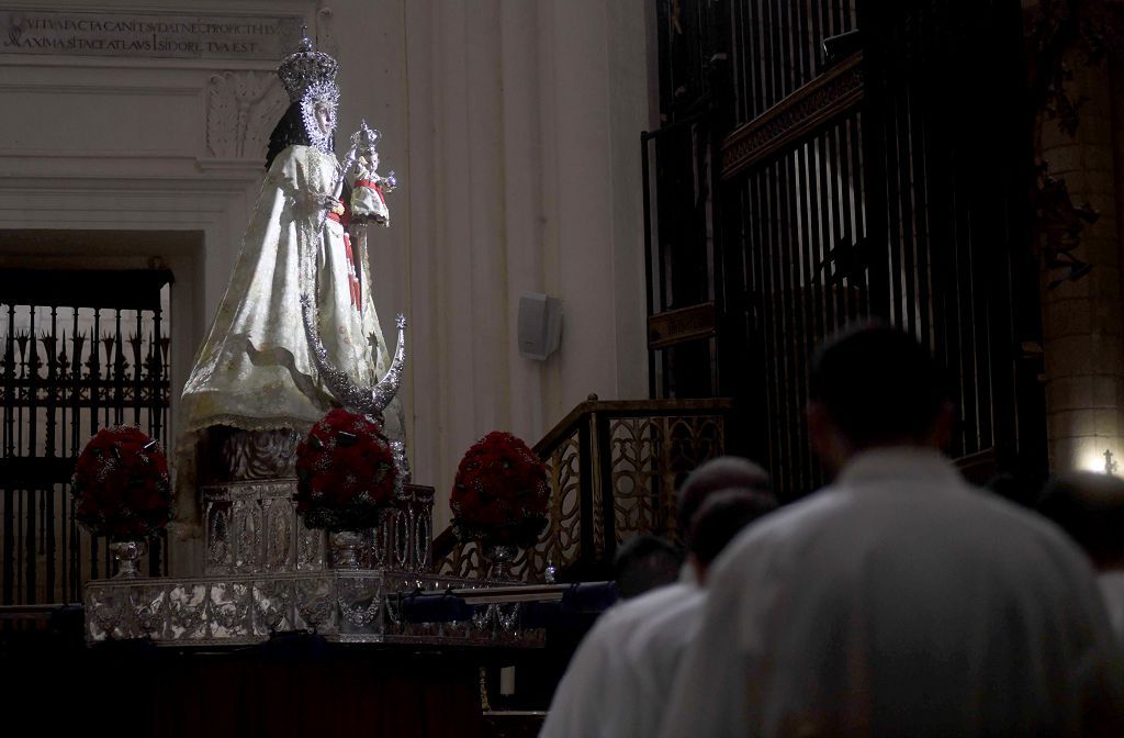 Así ha sido el regreso de la Virgen de la Fuensanta a su monasterio en Algezares