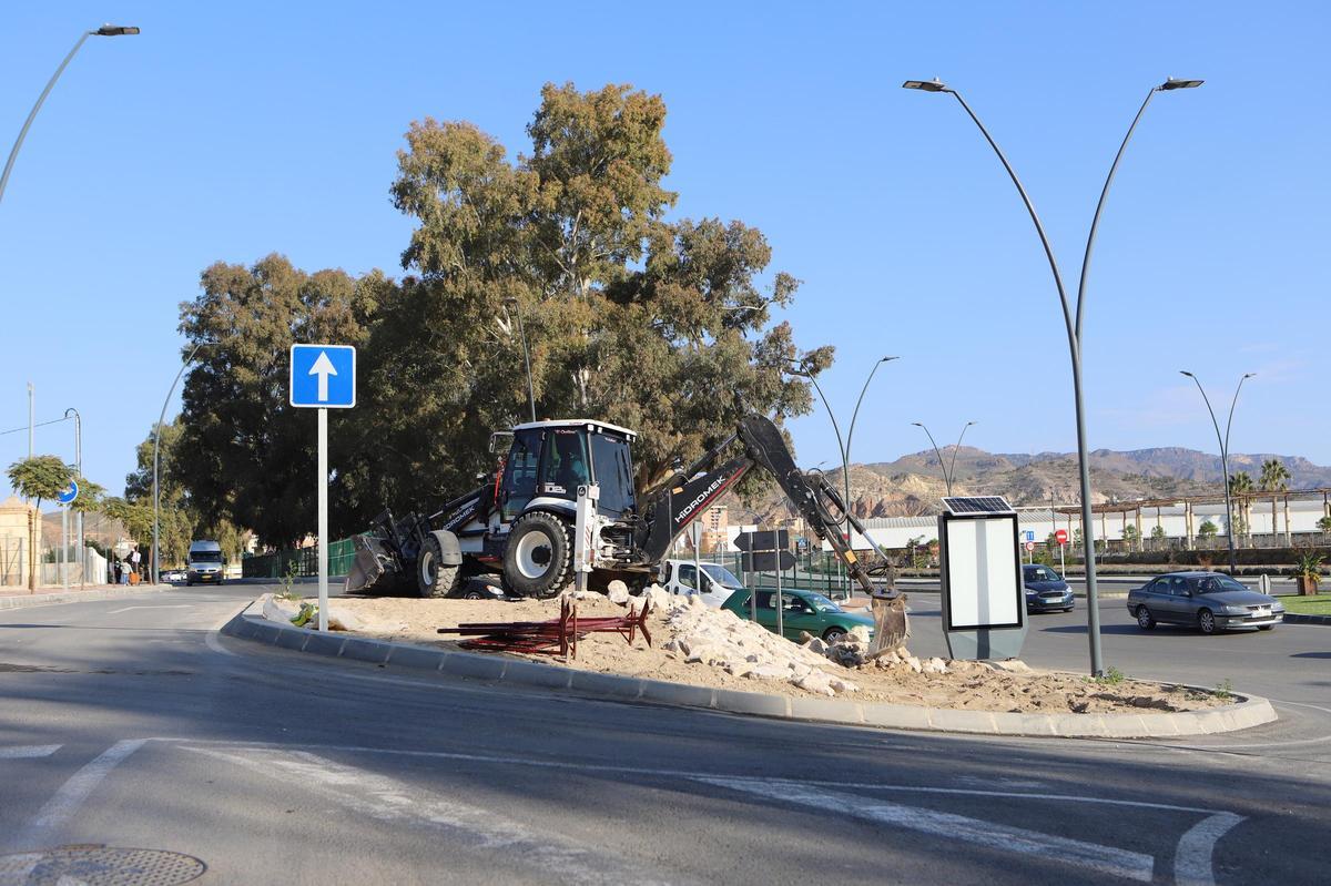 Trabajos en el Tramo III de la Ronda Central.