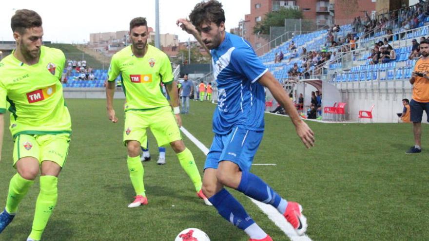 Lolo Plá, durante el encuentro de ayer en Badalona