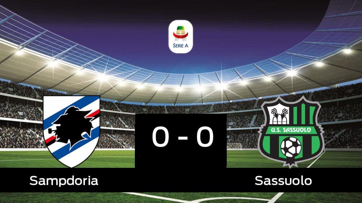 El Sassuolo saca un punto a la Sampdoria a domicilio 0-0