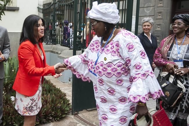 16/05/2016.Inauguración del I Encuentro de Parlamentarias Canarias-África.Hanna Birna.Catherine Samba-Panza.Carolina Darias.Maria Teresa Fernandez de la Vega.Barbara Hendricks.Santa Cruz de Tenerife