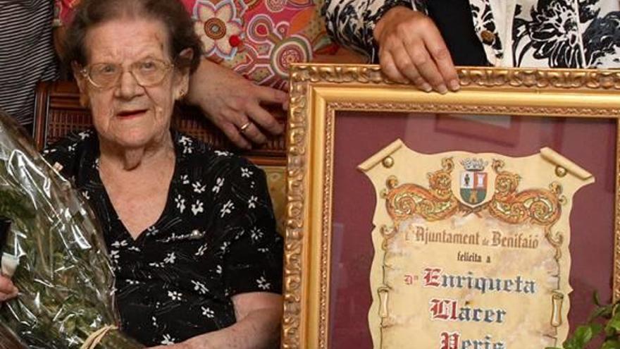 Fallece en Benifaió una vecina de 107 años