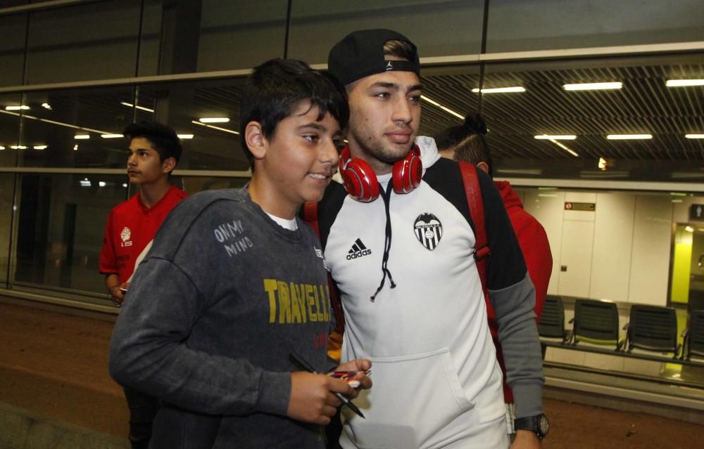 Llegada del Valencia CF a Las Palmas