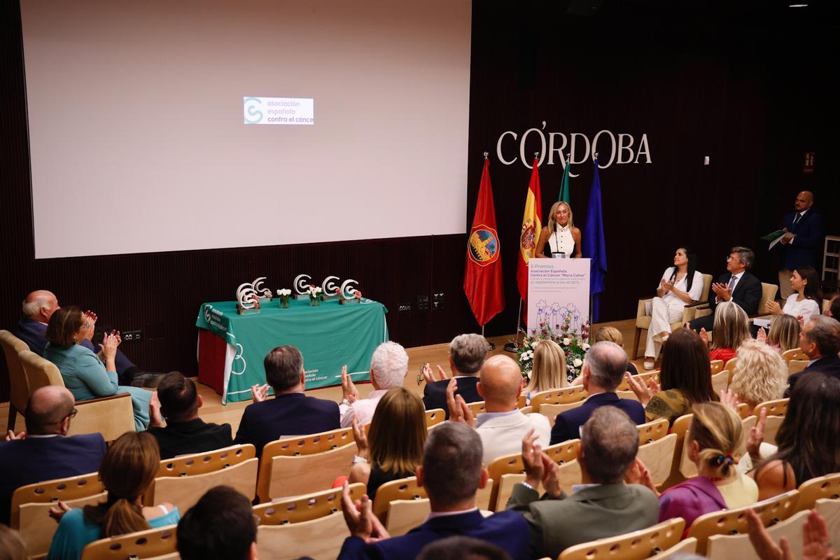 La Asociación Española Contra el Cáncer (AECC) en Córdoba entrega sus segundos premios  María Cañas