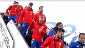 La selección española ya se encuentra en Bélgica