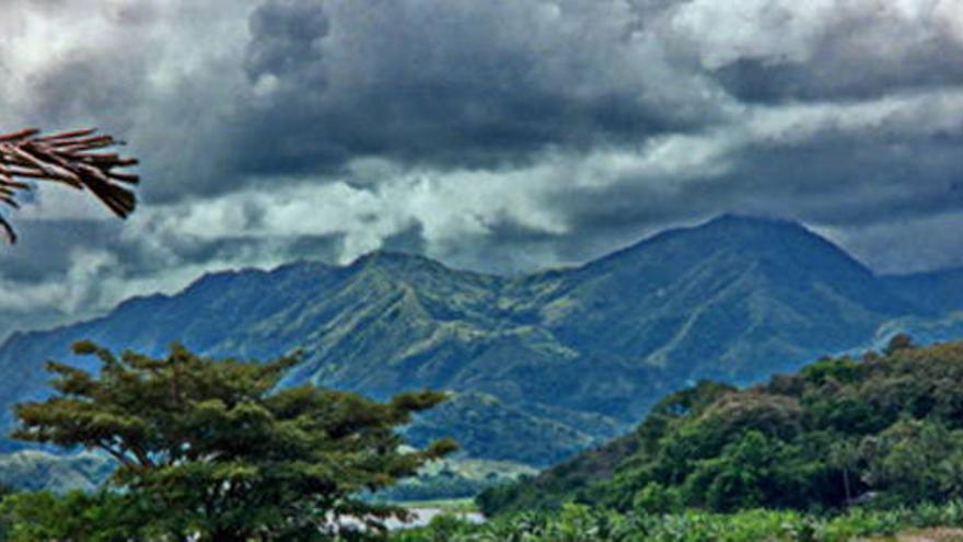 Vista de la isla de Célebes.