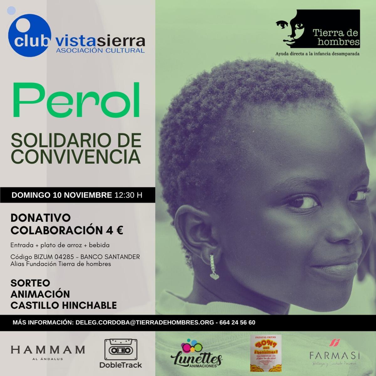 Cartel anunciador de la actividad de Tierra de Hombres.