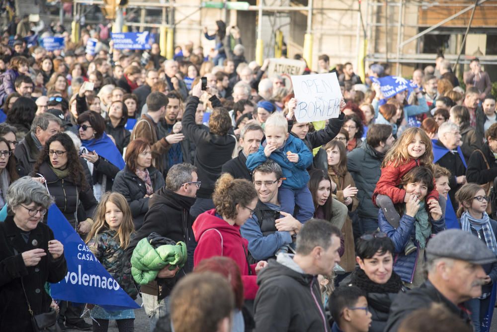 Manifestació per l''acollida de refugiats