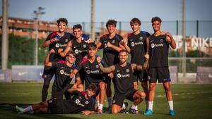 El equipo vencedor en el primer partido de entrenamiento de la pretemporada del  Barça