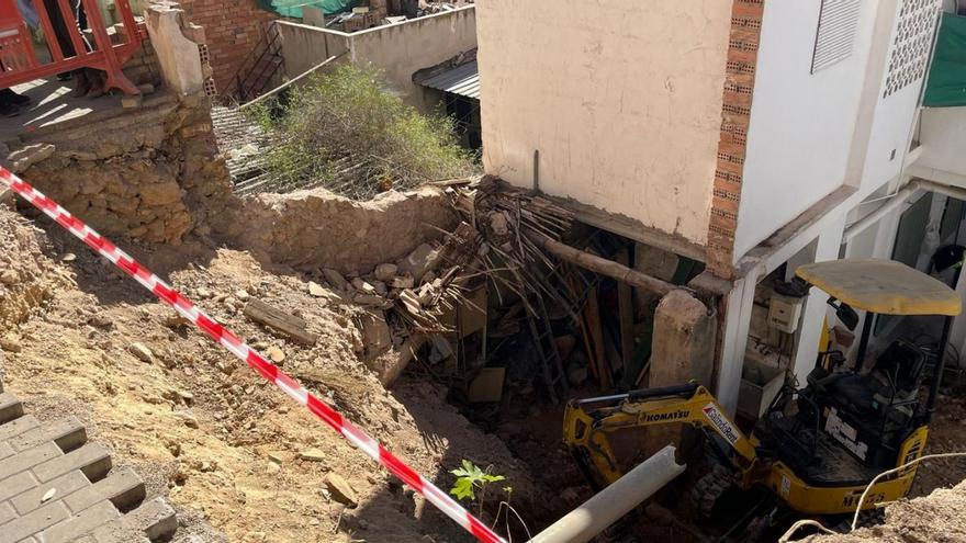 Arrancan las obras del muro de El Puntal que se derrumbó tras una tormenta