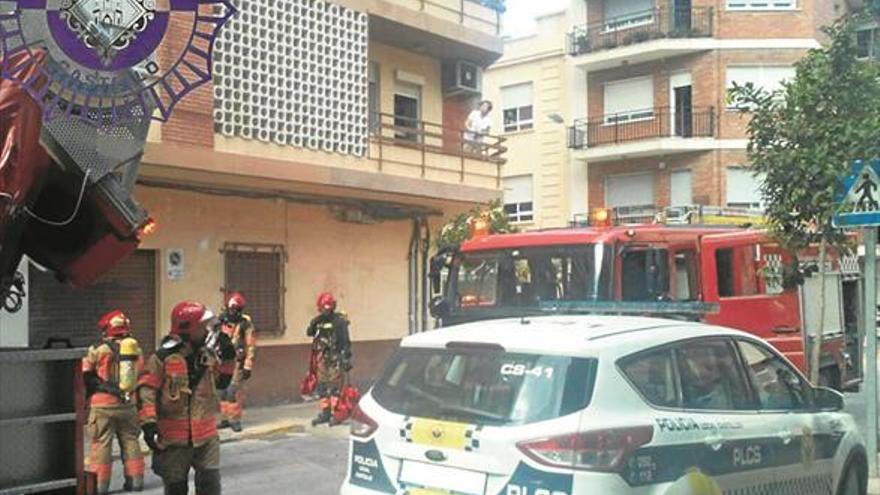 Un incendio en una cocina deja un herido de 85 años en Castellón