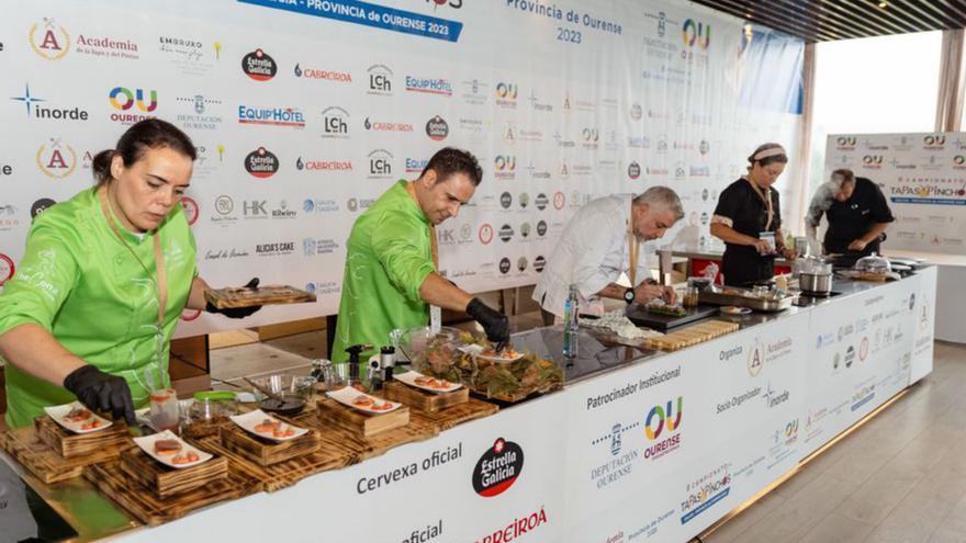 Cuarenta cocineros gallegos compiten en el campeonato a la mejor tapa y pincho