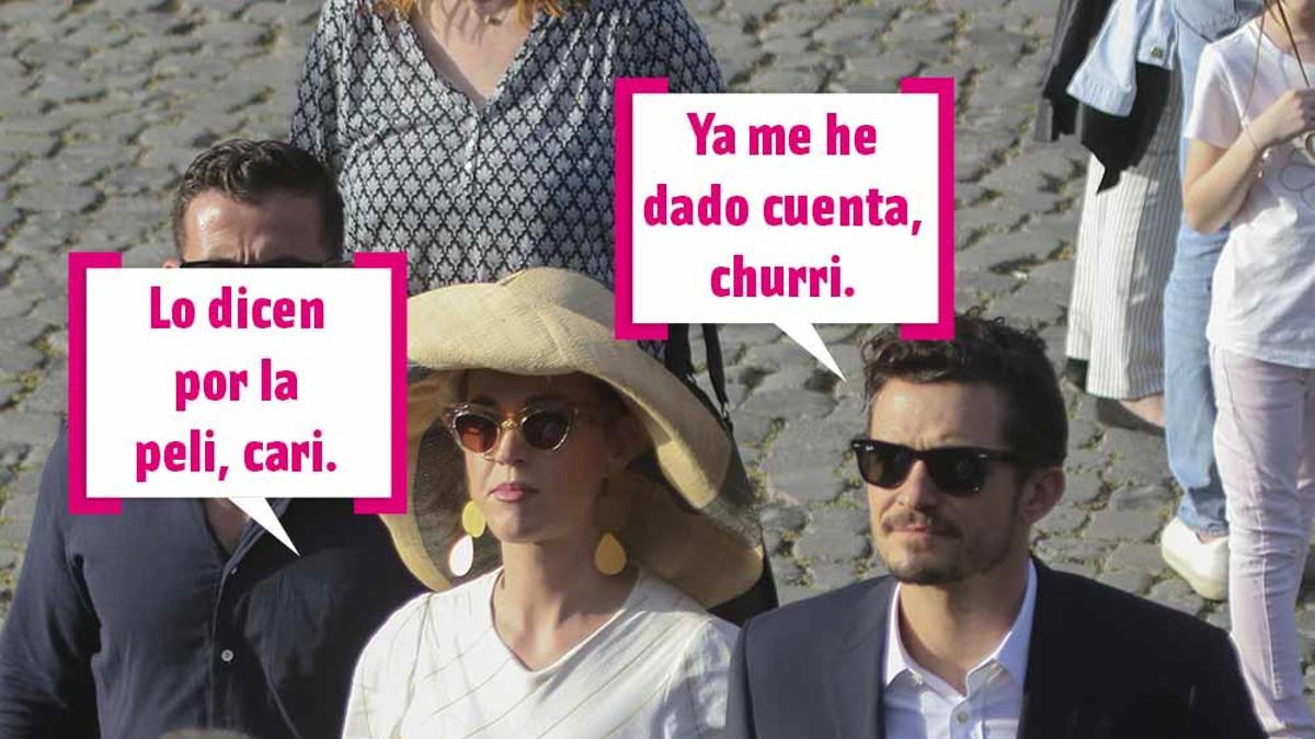 Katy Perry y Orlando Bloom en Roma