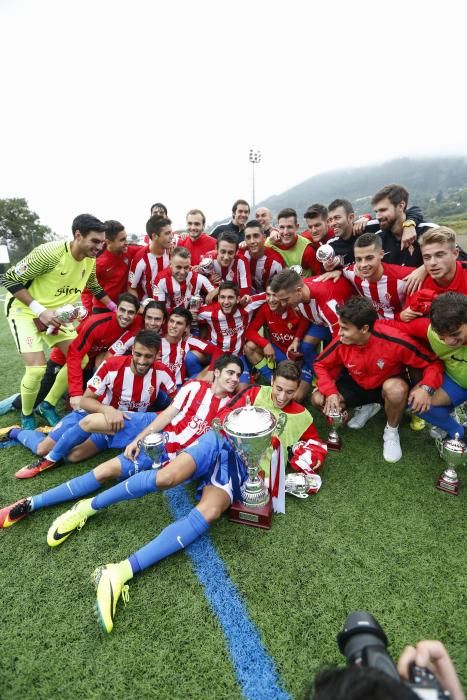 Final de la Copa Federación entre el Real Avilés y el Sporting B