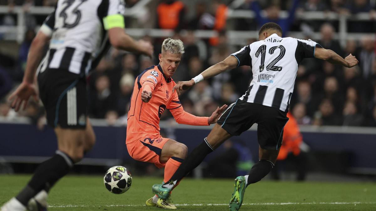 Dani Olmo forzó el penalti que permitió que Lamine marcara el gol del empate en Saint James' Park