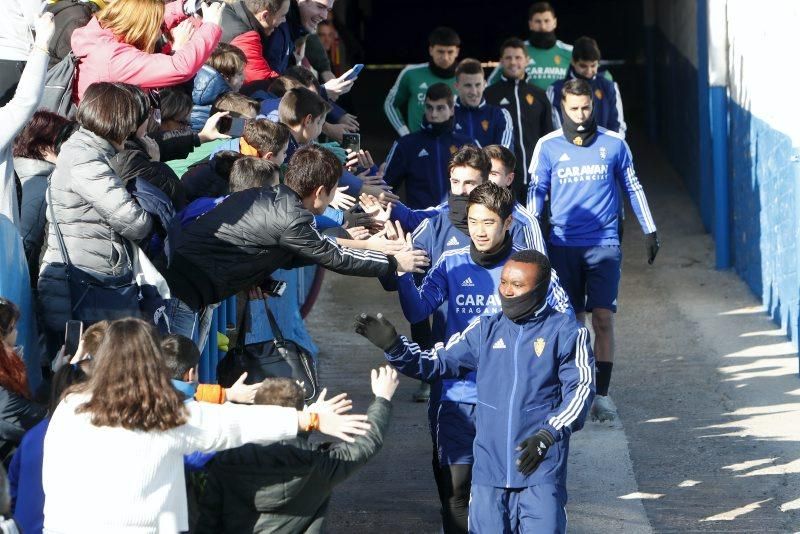 Partido de entrenamiento del Real Zaragoza en La Romareda