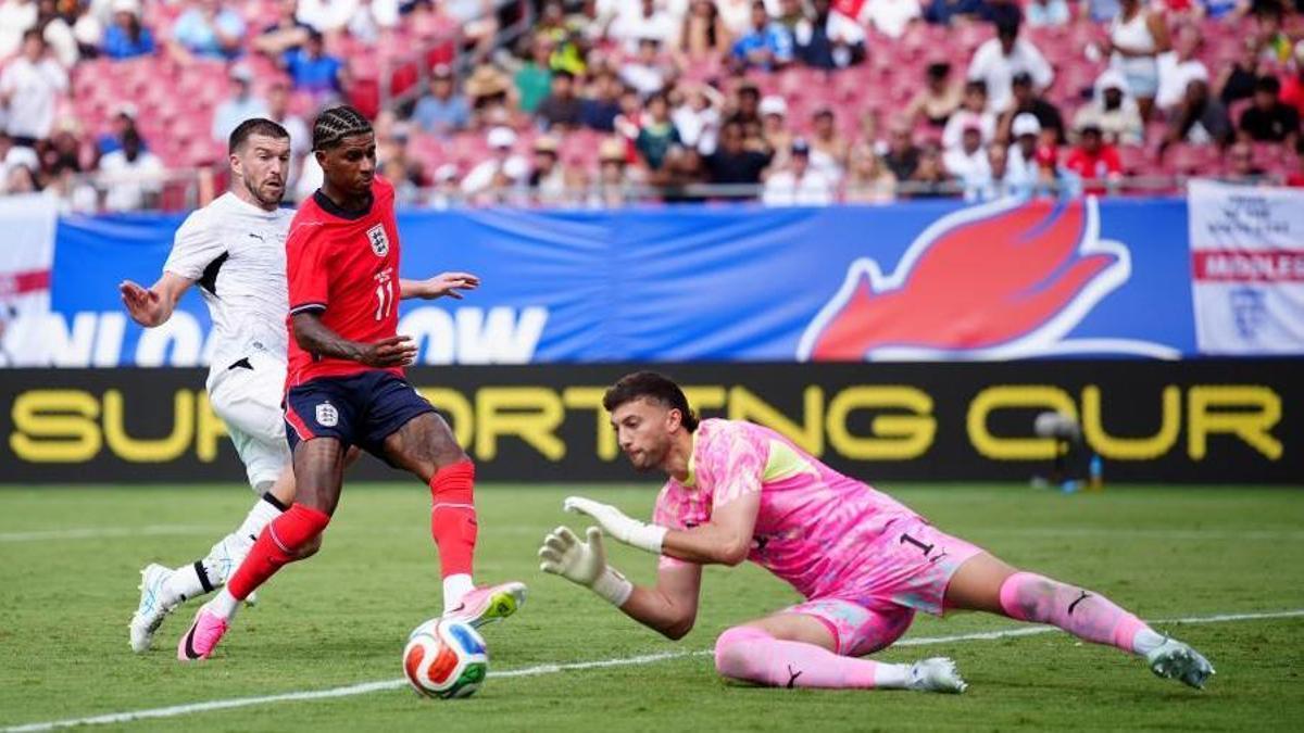 Rashford fue titular en el amistoso ante Nueva Zelanda