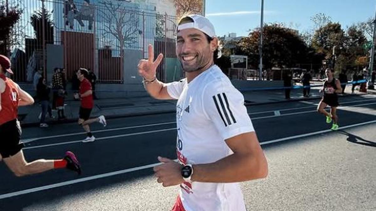 Pitufollow, durante la pasada Maratón de Nueva York