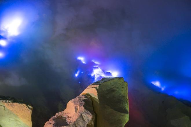 Kwah Ijen, volcan azul, indonesia