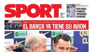 La portada de SPORT de hoy, viernes 26 de abril de 2024