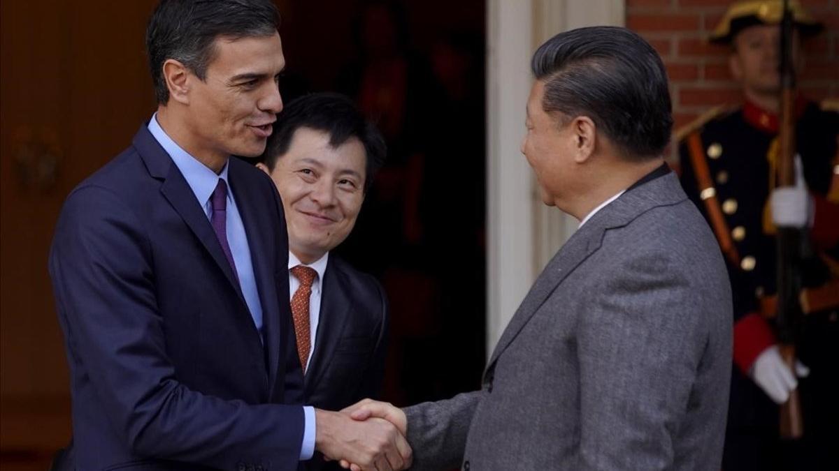 Pedro Sánchez recibe a Xi Jinping