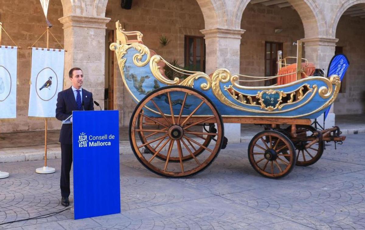 Imagen del carro tras la restauración.
