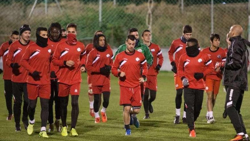 Entrenamiento del Zamora CF.