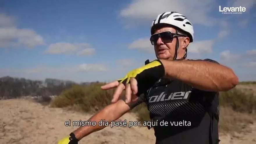 Vuelven los ciclistas a la Devesa del Saler tras el incendio